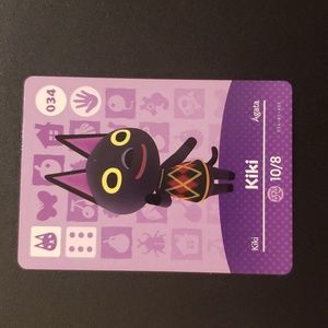 Kiki 034 animal crossing ACNH Nintendo switch amiibo card